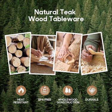 Дерев'яний набір кухонного приладдя Spardar (12 шт.): ложки, шумовки, підставка, рукавички. Ідеально для подарунку!