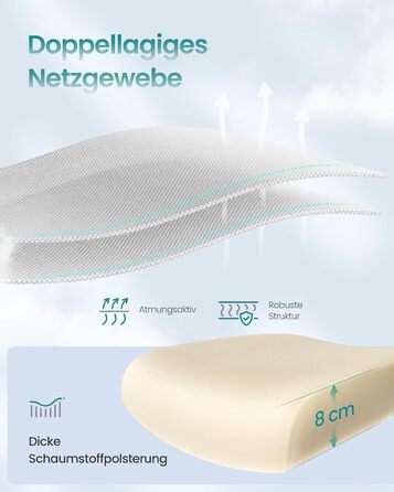 Офісне крісло SONGMICS з ергономічною спинкою з сітки, з регульованою підголівником та поперековою підтримкою, для дому та офісу, сірого кольору (OBN041G01)
