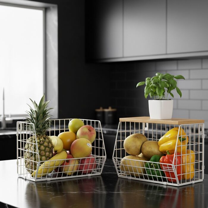 Підвісна полиця Relaxdays для зберігання фруктів та овочів