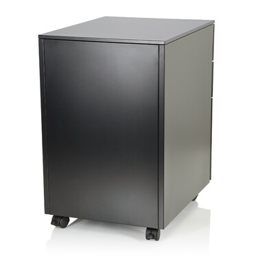 Контейнер на колесах COLOR OS I, метал, чорний колір з кодовим замком, hjh OFFICE