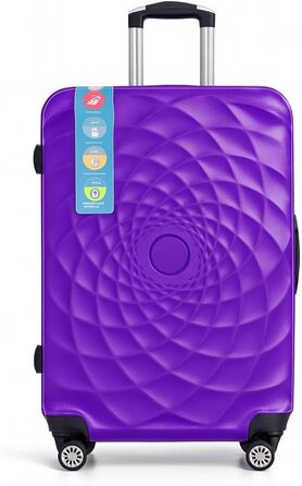 Валіза ручної поклажі Bosdela з твердим корпусом (980, фіолетовий, 50/60/71 см)