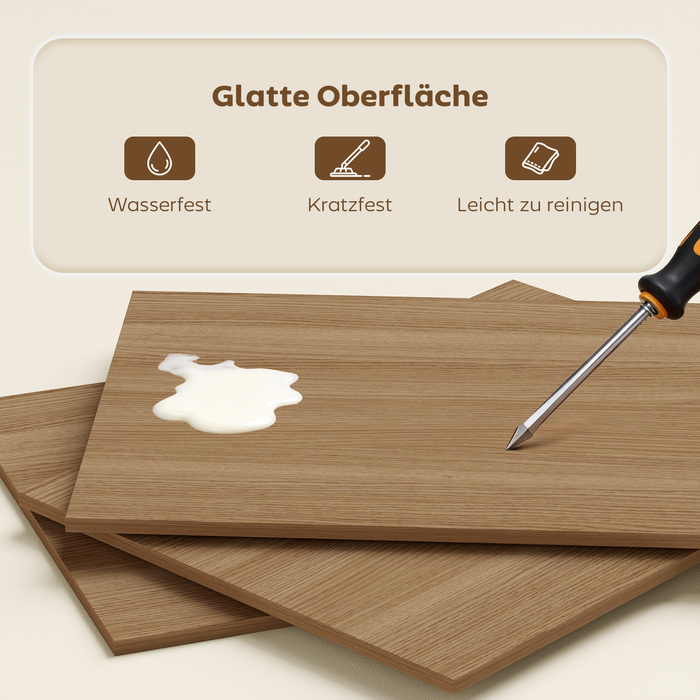 Стіл-трансформер для кухні з 4 полицями, комп'ютерний стіл, робочий стіл, стіл для ноутбука, 105 x 60 x 127 см, натуральне дерево