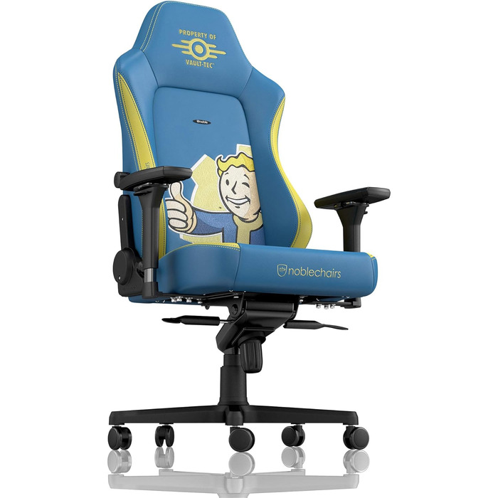 Крісло ігрове Noblechairs Hero Fallout Vault-Tec Edition – PU шкіра, до 150 кг, ергономічне, для дому та офісу