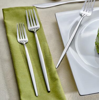 Набір столових приборів Karaca Elegance Orion Platin, 84 шт. (12 осіб), нержавіюча сталь, придатний для мийки посуду