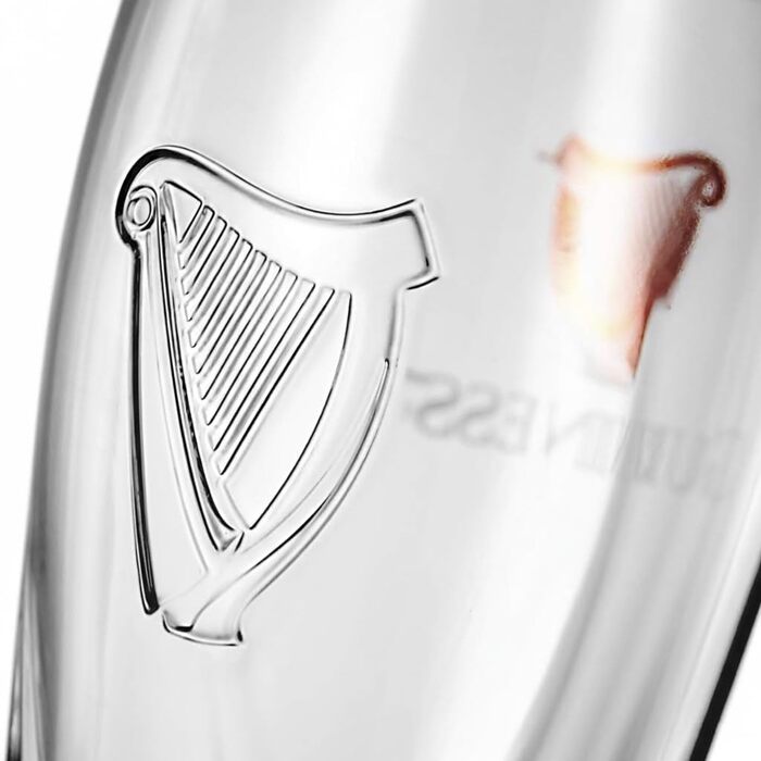 Пивні келихи Guinness Glas набір з 2 шт 568 мл з логотипом та арфою - оригінальні склянки для пива