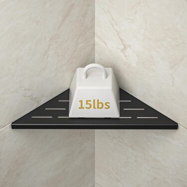 Поличка для душу Eck з нержавіючої сталі 304, для кахельної стіни, вбудована, для ремонту ванної кімнати (254 мм - 2 шт) (254 мм - 1 шт, Чорний)