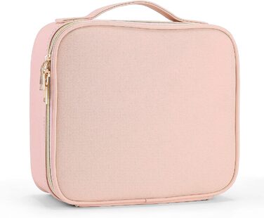 Косметична сумка для подорожей Сумка для макіяжу Портативна косметичка Органайзер для зберігання косметики (світло-рожевий)