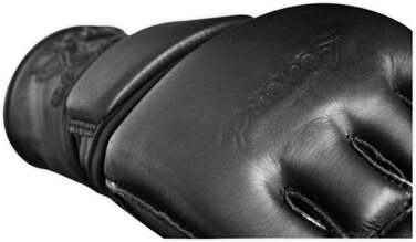 Боксерські рукавички FOX-FIGHT Freefight для ММА, професійні високоякісні боксерські рукавички з натуральної шкіри з мішком з піском, тренувальні спаринги, Муай Тай, кікбоксинг, Бойові мистецтва, рукавички BJJ з мішком з піском, рукавички чорного кольору