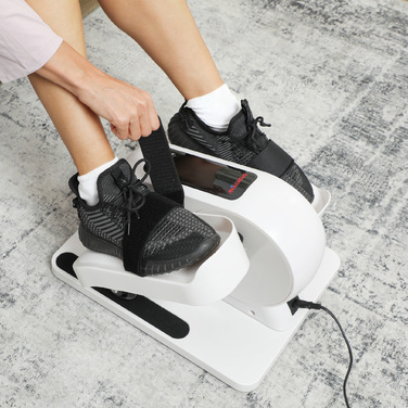 Компактний еліптичний тренажер для дому під стіл, електричний крос-тренажер з 12 рівнями швидкості та 7 рівнями опору