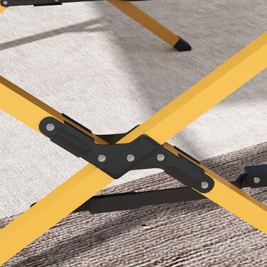 Розкладний садовий шезлонг Outsunny Sunsun Lounger з бічною кишенею для відпочинку для саду та балкона, Oxford Black 196x64x45см