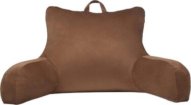 Підстилка для ліжка Klear Vu Velours з подушкою для підтримки спини, кишеню та ручка, Коко Браун