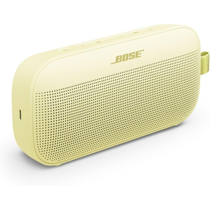 Портативна Bluetooth колонка Bose SoundLink Flex (2-ге покоління), Outdoor, водонепроникна, пилонепроникна, преміум звук, до 12 годин роботи, рожевий колір – Лімітована серія (Цитрусовий жовтий)