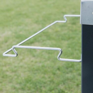 Столик Royal Gourmet PC3404S на коліщатках з контейнером для сміття, для вулиці, саду, тераси, грилю, кухні, візок для приготування їжі, 76,2 x 48,3 см, стільниця з нержавіючої сталі, сріблястий