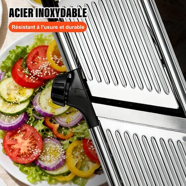 Машхоум Mandoline 5-в-1: набір для нарізки овочів та фруктів з нержавіючої сталі, 40 см