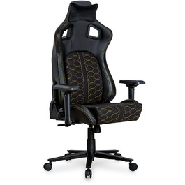 Ігрове крісло Cyberlux Hermes Fabric Black Gold Lite (арт. GM-403 B Lite)