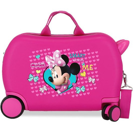 Дитяча валіза Disney Minnie, рожева, 45x320 см, 24,6 л, 1,8 кг, 4 колеса, ручна поклажа, ABS