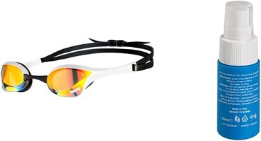 Чоловічі плавальні окуляри Arena для дорослих Cobra Ultra Swipe Mr (яскраво-білі), різнокольорові, 1 (комплект з протитуманним спреєм)