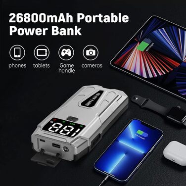 Портативний пусковий пристрій Auto-Starthilfe: Powerbank 5000A для автомобілів до 9.5л бензину або 8.0л дизеля