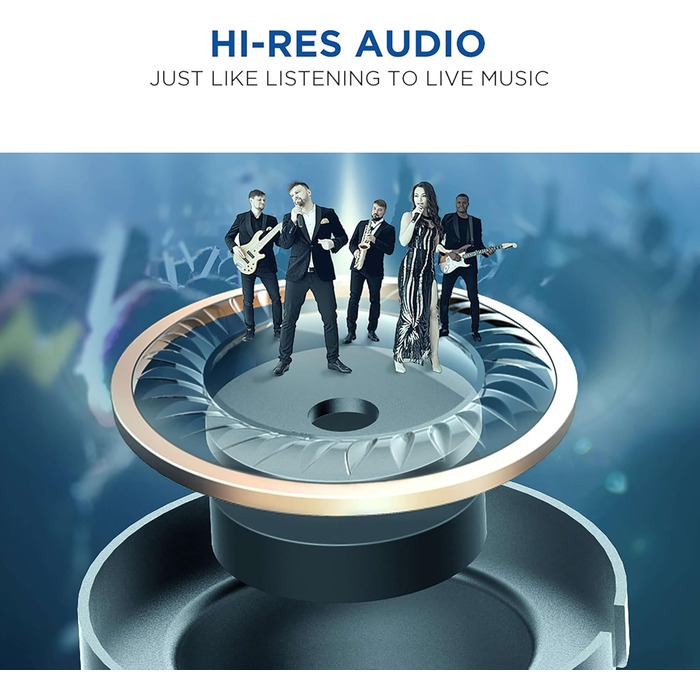 1MORE E1010 Quad-Driver навушники In-Ear Hi-Fi з мікрофоном та пультом керування, Hi-Res Audio, сумісні з iOS та Android (Triple Driver, срібні)