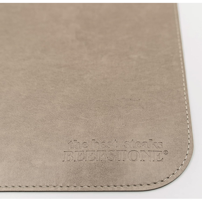 Набір скатертин BEEFSTONE® 6 шт. з PU шкіри, чорно-бежевий, 40x30 см | Водостійкі, легко миються | Скатертини, підставки під посуд