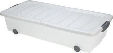 Комод під ліжко Білий 40л Rollbox Колеса