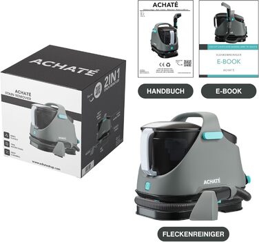 Вашорка для килимів та м'яких меблів - Fleckenreiniger 650W, 1.4L, сірий/блакитний