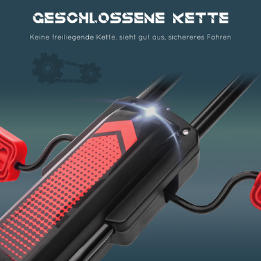 Дитячий карт, Kinder Gokart, з педальним приводом, регульоване сидіння, для використання в приміщенні та на вулиці, від 5 років, червоно-чорний, 121 x 58 x 61 см