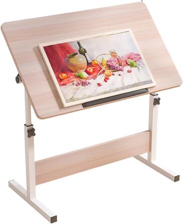 Складаний столик для малювання, регульована висота, мольберт-столик для дому та офісу, диванів та соф, розмір 60 см