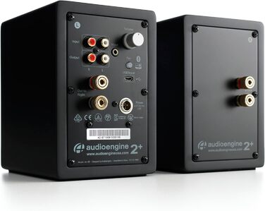 Бездротова настільна колонка Audioengine A2 HD, aptX HD Bluetooth, 60 Вт, чорний