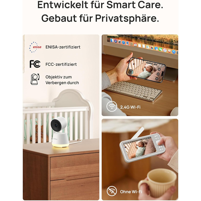 Відеоняня Dr.Care LumiView з камерою та монітором 5