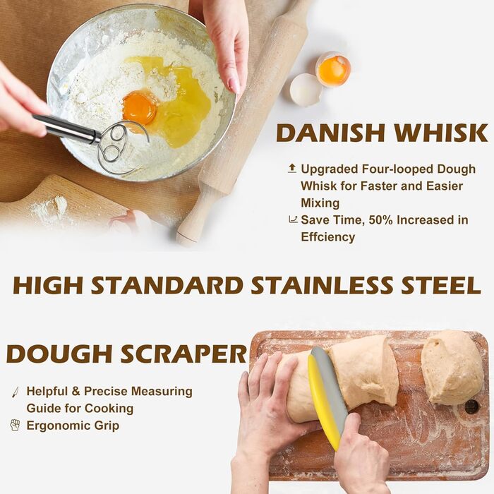 Силіконове відерце для хліба, корзина для випікання, набір для приготування закваски, 9 дюймів (кругле) та 10 дюймів (овальне)