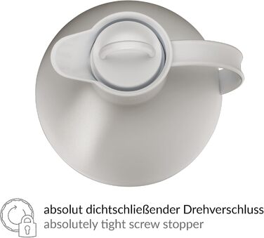 Термос Alfi Kugel 0.94л, Desert Grey Mat - дизайнерський термос з нержавіючої сталі, BPA-free