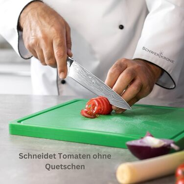 Ніж кухарський Schwertkrone Chef Messer з ручкою з горіхового дерева, Made in Germany