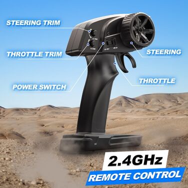 Радіокерований позашляховик Monstertruck 1:16 4WD 40 км/год для дітей та дорослих 8+