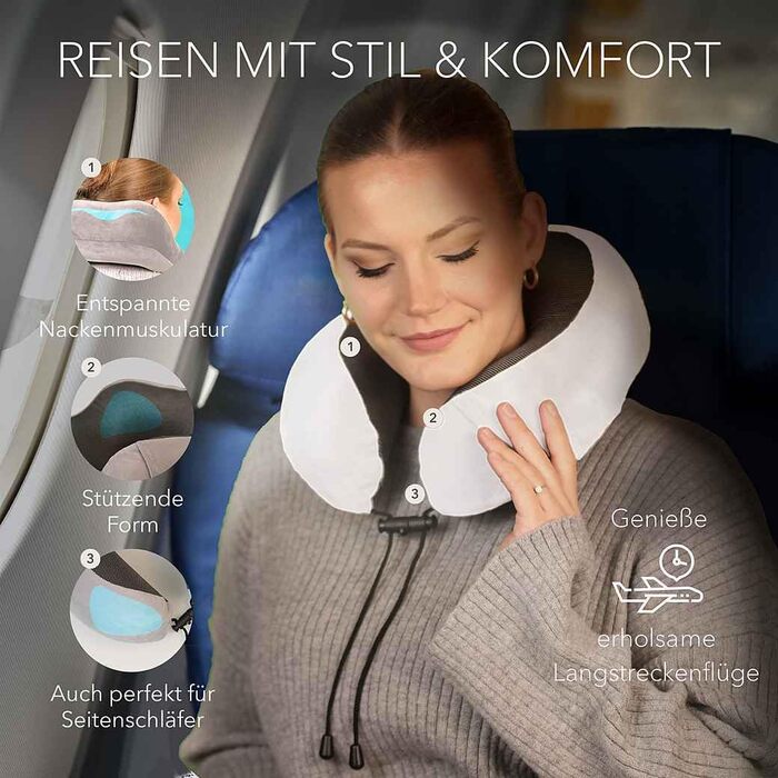 Набір для подорожей Cozyor 4-в-1: подушка для шиї, маска для сну, подушка для подорожей та плед 2 в 1, навушники, з кріпленням для рюкзака та валізи, червоний. Плед + подушка для шиї + маска для сну + навушники