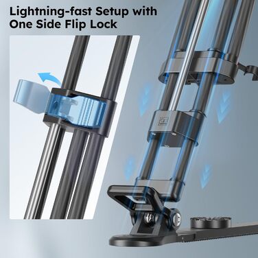 SIRUI Rapid System SQ75+VHS10 відеоштативний комплект, карбонові двійні ніжки, 75 мм напівкуля, професійна рідинна голова VHS10 з демпфуванням, вантажопідйомність 18 кг, швидке регулювання висоти