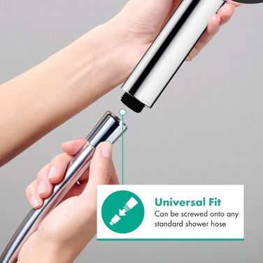 Насадка для душу Hansgrohe Pulsify Select S, 105 мм, 6.9 л/хв (EcoSmart), 3 режими, Antikalk, Chrom