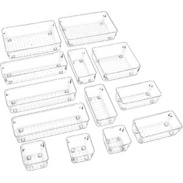 Ящики-органайзери Puricon пластикові 13 шт прозорі