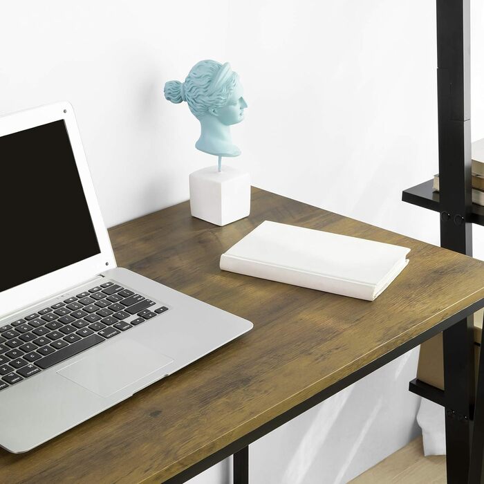 Настільний комп'ютерний стіл Робочий стіл Офісний стіл для домашнього офісу Стіл промислового дизайну BHT приблизно 110x76x50 см, 68-F