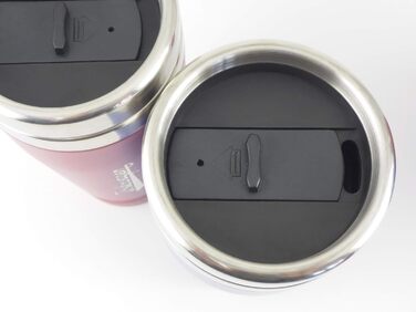 Термокружка BRISA VW Collection Volkswagen GTI, 450 мл, чорна/червона