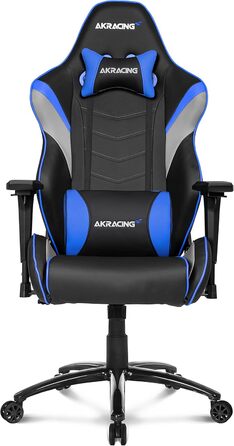 Ігрове крісло AKRacing Core LX Plus, PU шкірозамінник, чорний/синій, гарантія 5 років