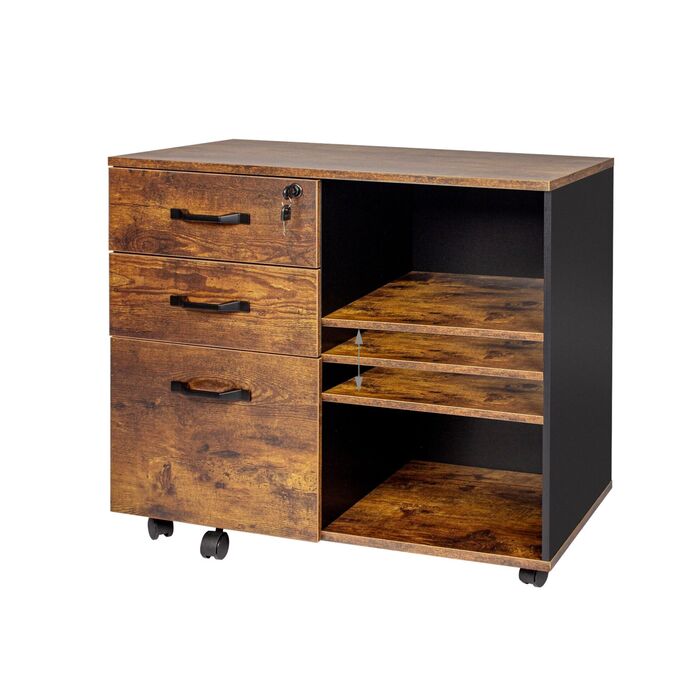 Роликовий контейнер Relaxdays з шухлядами та полицями