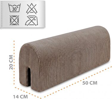 Захист для ліжечка дитячого Bettkantenschutz 50 см, коричневий з Minky, бортик на ліжко для немовлят, захист від випадання