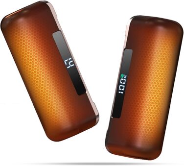 Електричний грір для рук - 10000mAh, магнітний, 2 шт., 4 режими нагріву, до 55°C, швидкий нагрів, USB power bank, чорний