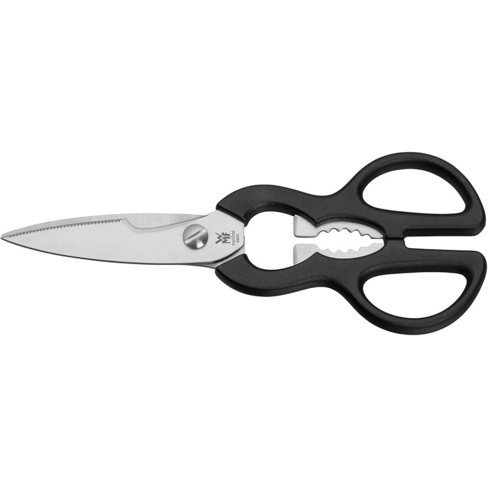 Набір ножів WMF Kineo з підставкою (6 предметів), Made in Germany: 4 ножі, кухоні кусачки, бамбукова підставка, Performance Cut, сталь Messerblock Asia