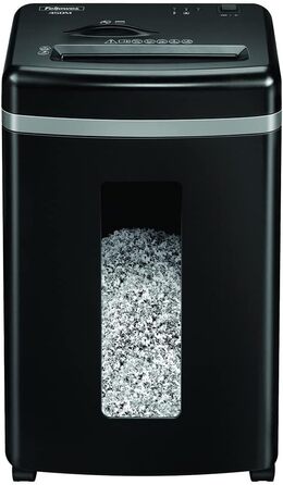Fellowes Aktenvernichter High Security 9 Blatt: Шредер Fellowes High Security 9, для офісу та дому, Powershred 450M, 19л кошик, тихий, 2000+ частинок/A4, знищення CD