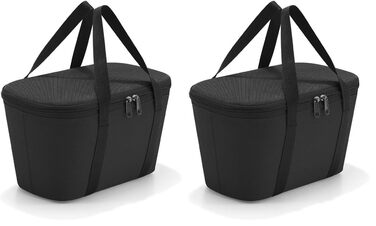 Термосумка Reisenthel Coolerbag (2 шт) чорна - для пікніка, покупок, в дорогу. Якісний поліестер.