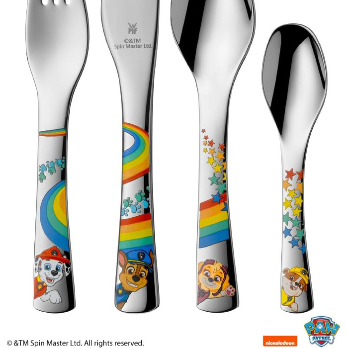 Набір дитячого посуду Paw Patrol від WMF: нержавіюча сталь, від 3 років, Cromargan, 4 предмети