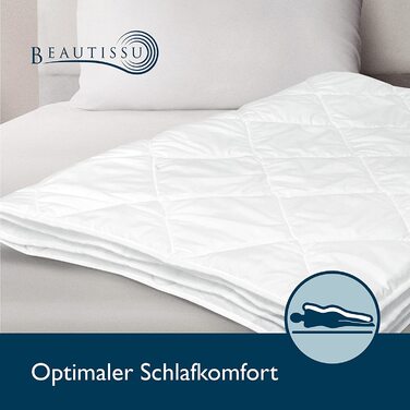 Beautissu Комплект постільної білизни 4 сезони 135x200 см (2 шт.) - Легка літня та тепла зимова ковдра, антиалергенна, дихаюча, BeauNuit JD