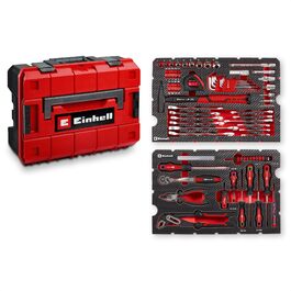 Einhell E-CASE 80: Набір інструментів в кейсі (80 предметів) для дому, майстерні, в дорозі - міцний пластиковий кейс